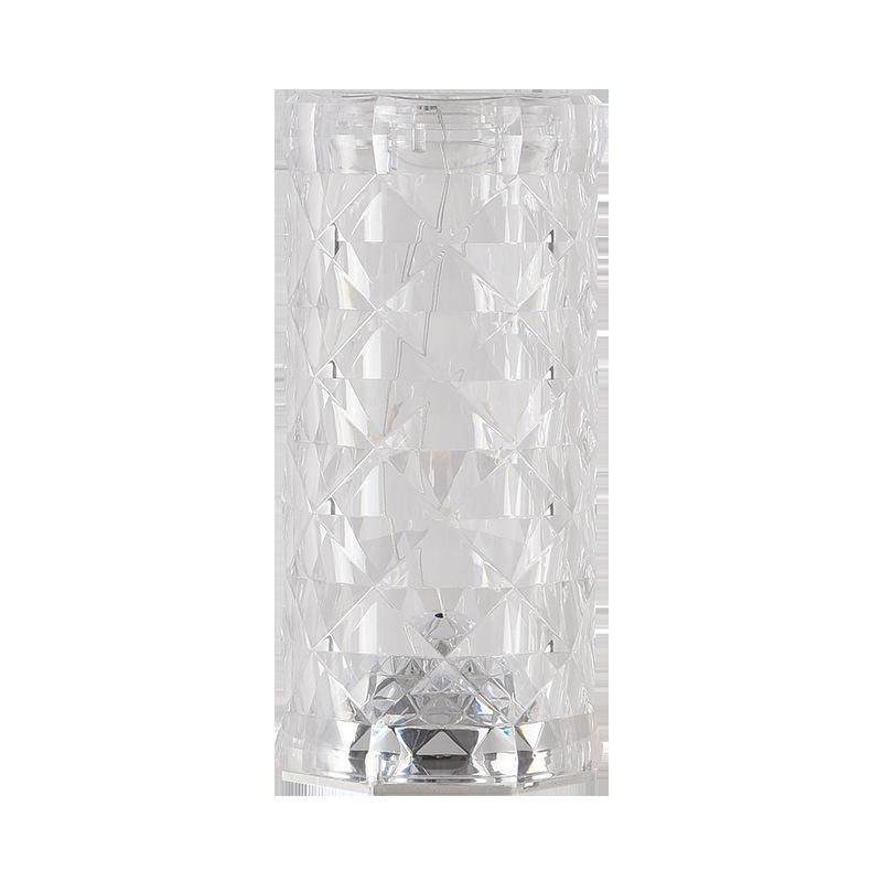 Crystal table lamp bedroom Spanish rose lamp diamond net red atmosphere bedside lamp romantic charging petal night lamp Accessories Lampshade