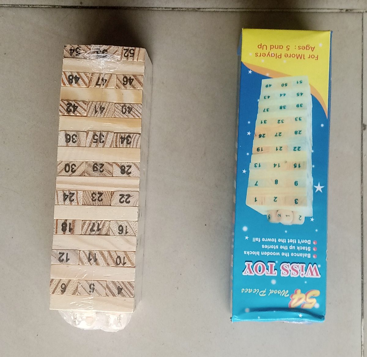 Adult And Children Wood Blocks Wiss Toy Game