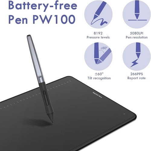 H1161 Graphic Drawing Table - Full Laminated Drawing Pad With Touch Strip