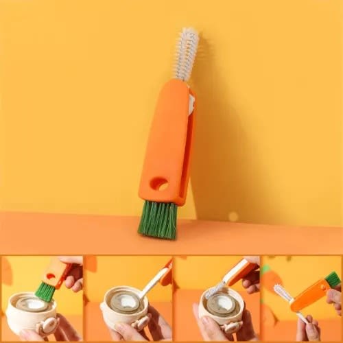 Mini Cup Cover Cleaning Brush - 3 In 1 - 2 Pieces