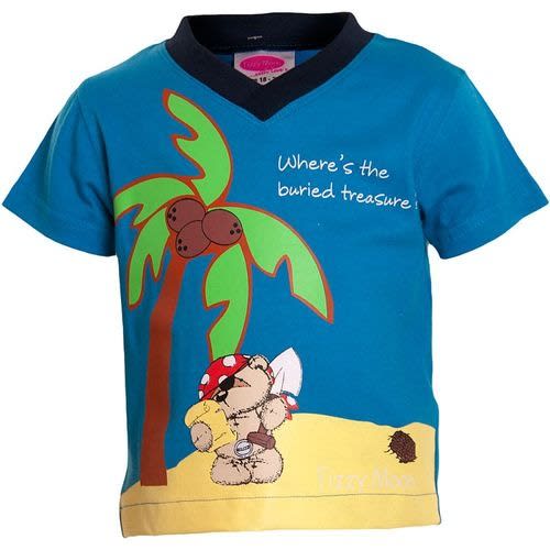 Buried Treasure T-shirt For Boys -Blue