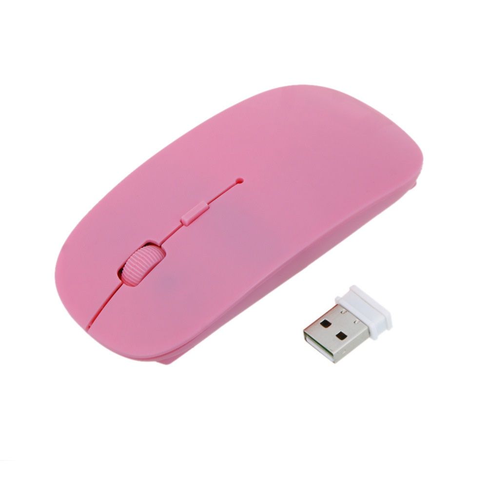 2.4G Ergonomic Wireless Gaming Mouse With USB Receiver-Pink