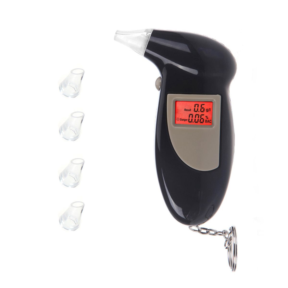 Digital LCD Backlit Display Breath Alcohol Tester