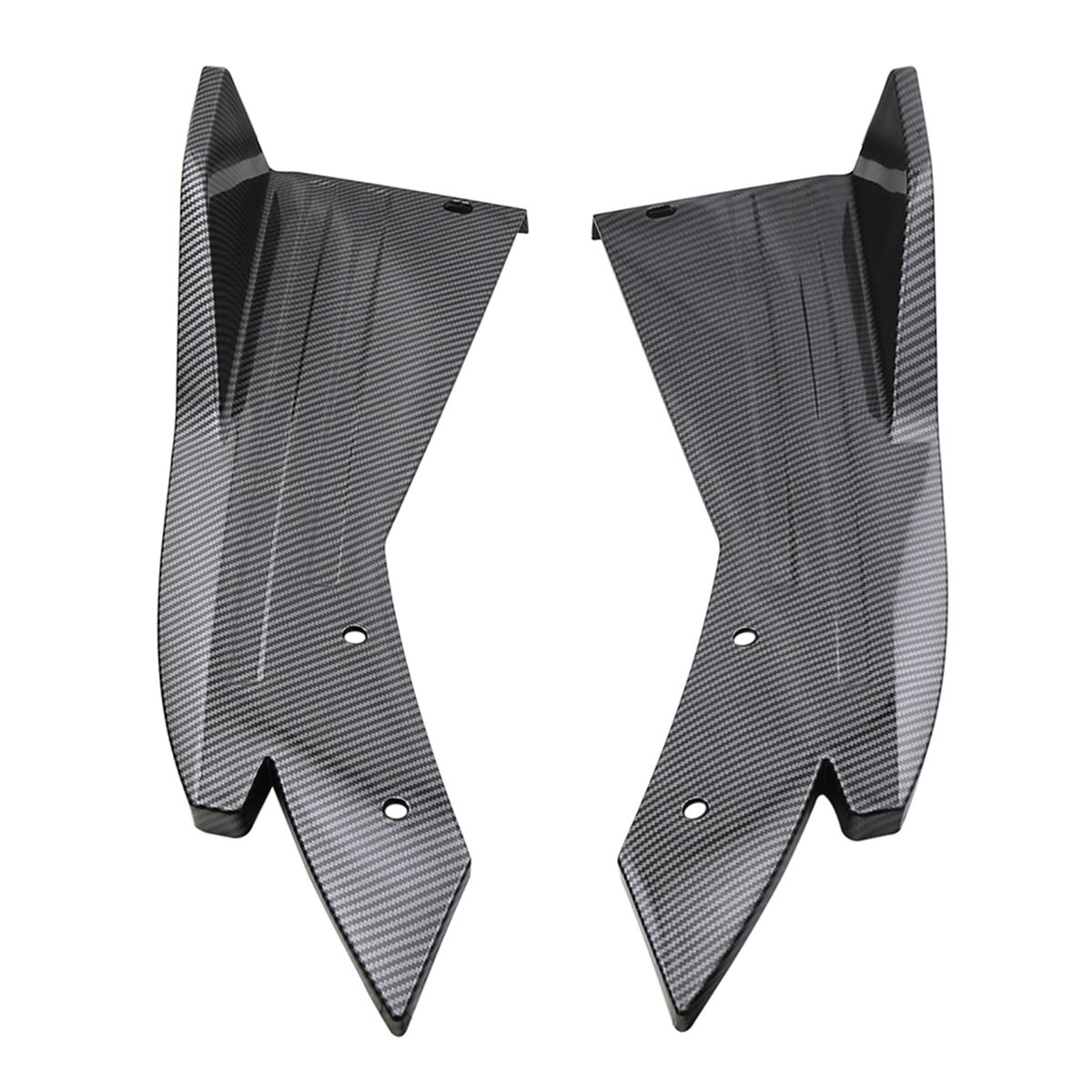 Rear Bumper Lip Splitter Carbon Fiber Universal Car Side