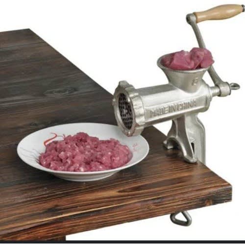 Table Hand Manual Meat Grinder Mincer Stuffer Maker Machine