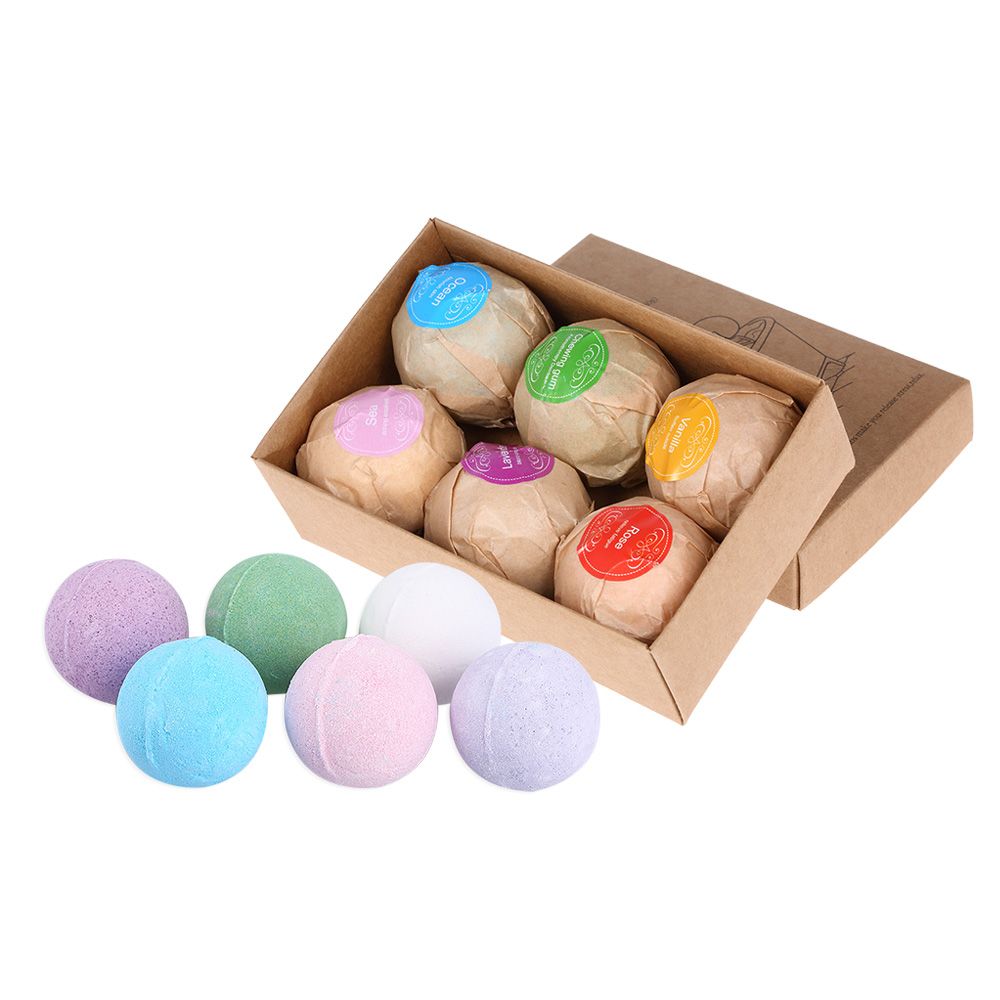 6pcs Organic Bath Salts Ball Handmade SPA Stress Relief