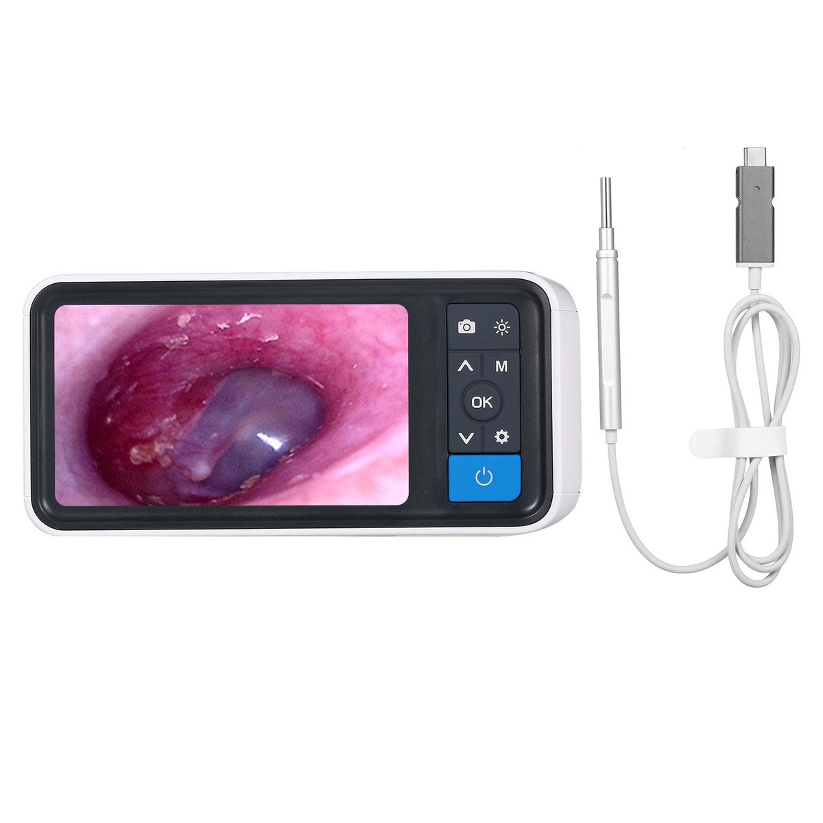 Digital Otoscope Camera Endoscope Ear Picker with 6 LEDs Lights 2500mAh Rechargeable Visual Ear Stick Borescope 1.0 Megapixels 32G TF Card 3.9mmm Ear Scope Camera 4.5-inch LCD Screen Earwax Removal Tool with Snapshot & Recording Function for Adults and Ki
