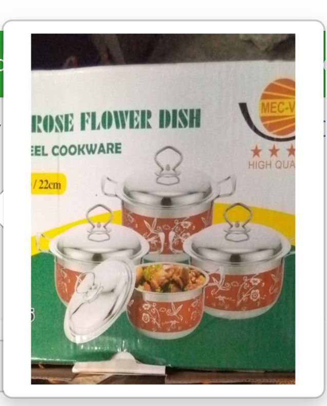 4 In 1 Stainless Serving Dishes.