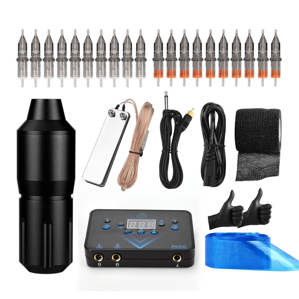 Professional Rotary Tattoo Machine Kit Permanent Makeup