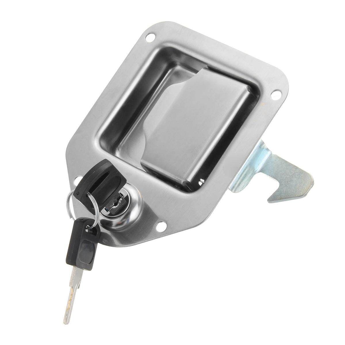 Stainless Steel Truck Toolbox Lock Latch Paddle Handle RV Trailer 4-3/8" 3-1/4"