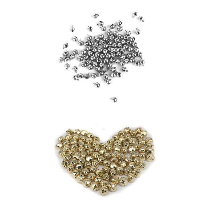 200 X Brass Jingle Bells Charm Bead For Jewelry Making Findings 6 Mm