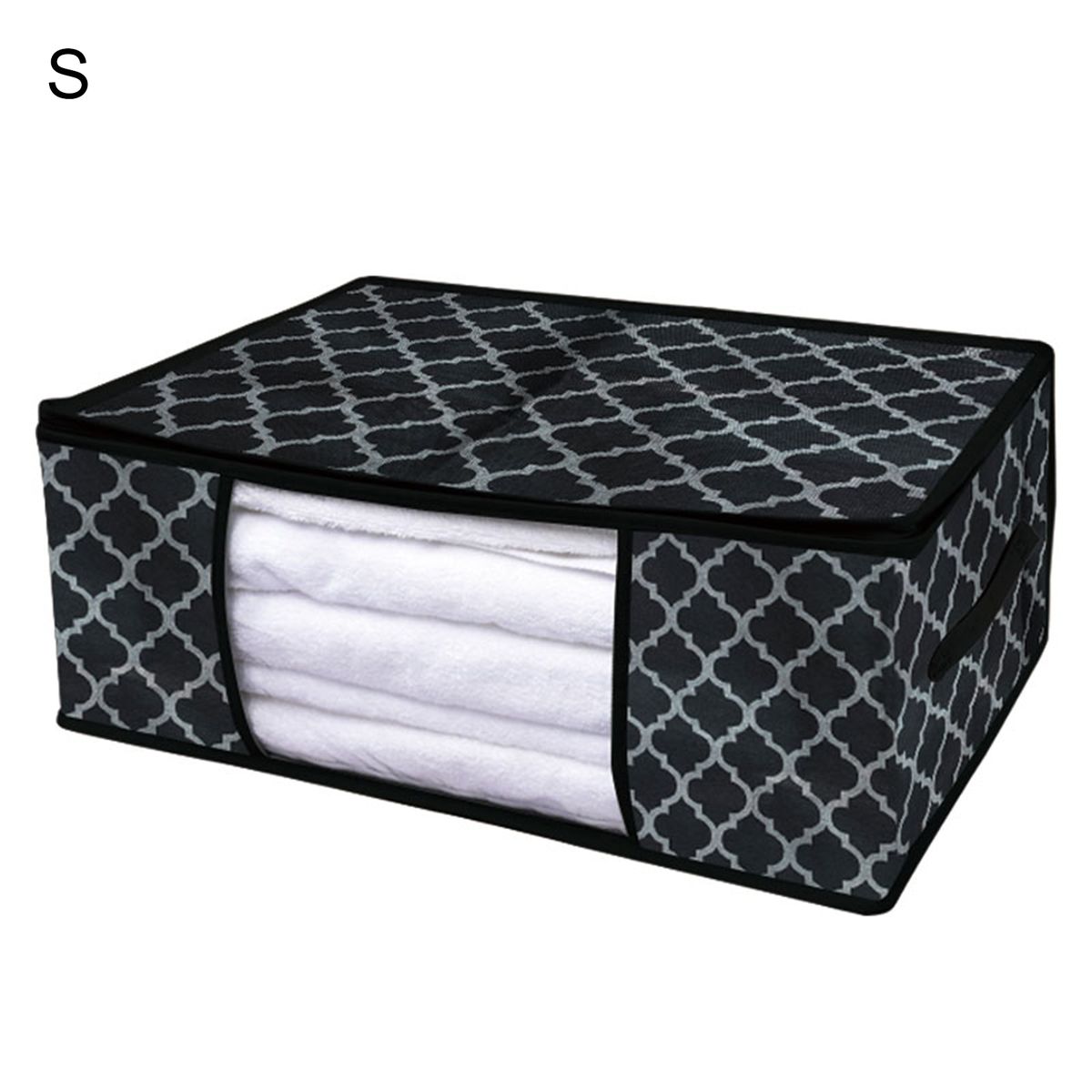 Storage Bag Foldable Dustproof Non-Woven Fabric-Black