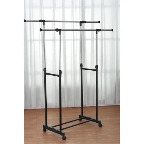 Double Pole Stainless Adjustable Cloth Hanger