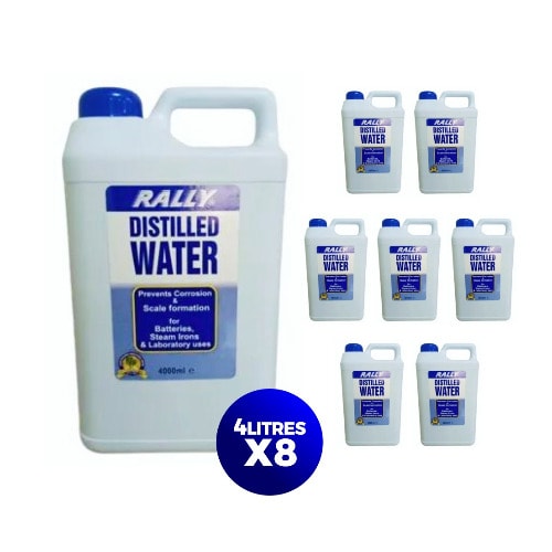 Distilled Water - 4 Litres X 8Pieces