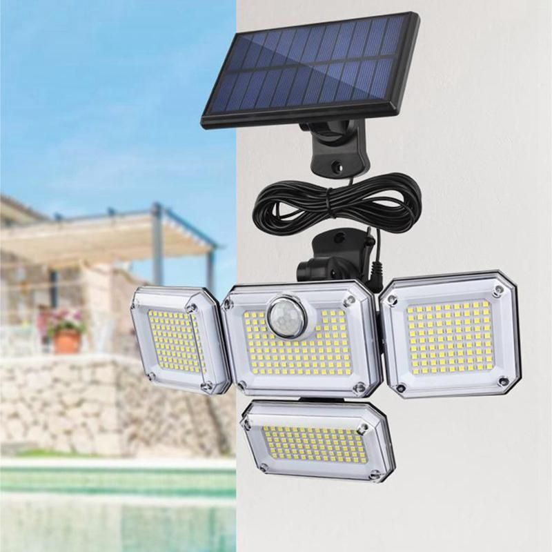 Solar Lights Outdoor Wall Lamp LED Adjustable 4 H