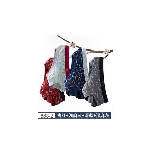 4-Pack Men's Cotton Mid-Rise Briefs - Multicolor