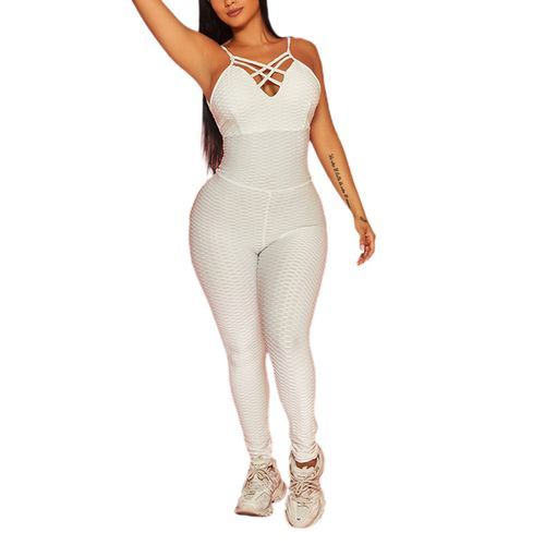 Summer One-Piece Sexy Ladies Yoga Jumsuits Sleeveless 01_S