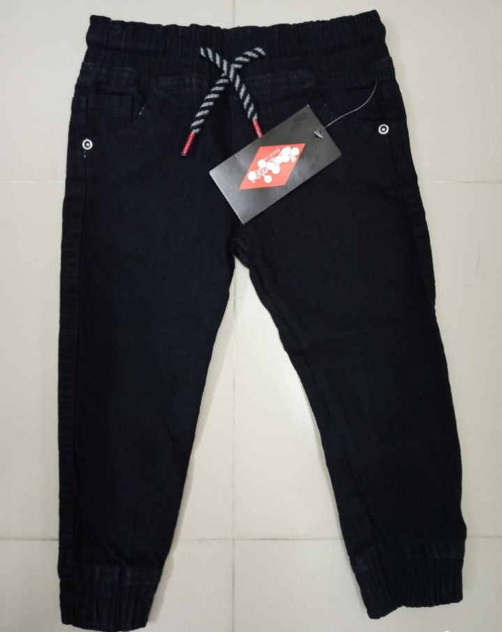 Baby Unisex Carrot Jeans - Black