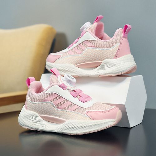 Girls' Breathable Shoes Youth Shoes Kid's Thick-soled Sneakers Pink