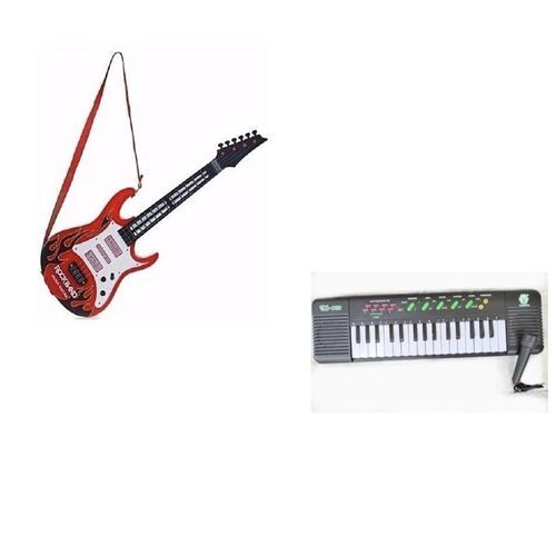 32 Keys Musical Piano & Rock Band Musical Guitar For Kids
