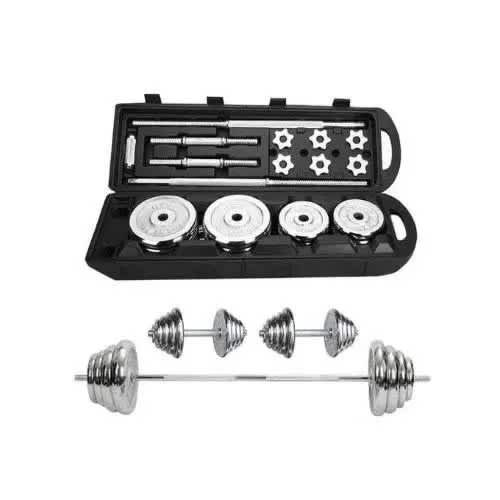 50kg Dumbbell Set With Short Dumbbells And Barbell