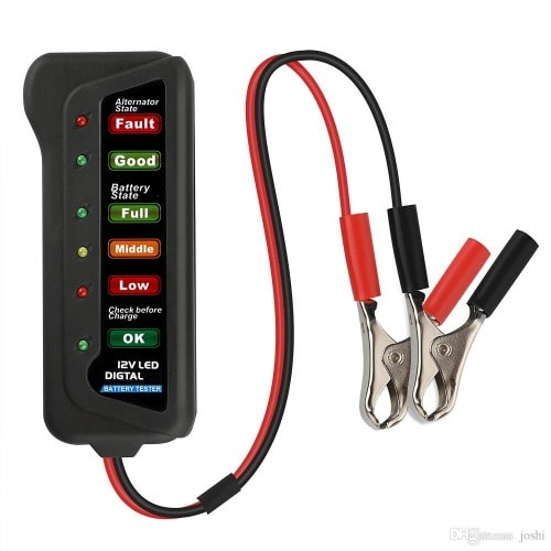 12v Battery Tester Alternator Tester With Led Indication Test Battery