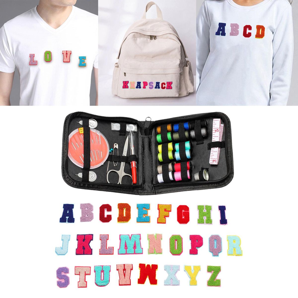 Compact Hand Sewing Kit Beginner Supplies Thread Needles