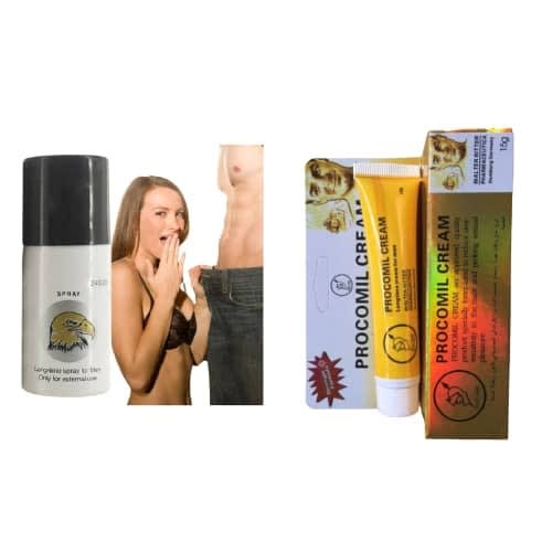 Delay Male Desensitizing Spray 45ml Plus Procomil Delay Sex Cream-15g