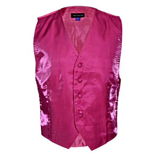 Men's Waistcoat - Fuchsia Pink - Mwc-1431