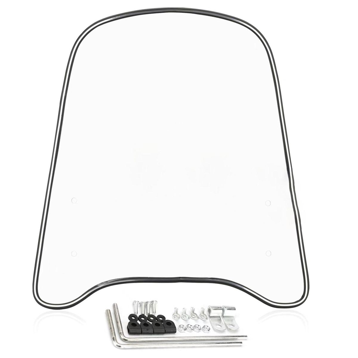 Universal Motocycle Windshield Extension Spoiler Scooter Windshield Widened Edging Wind Deflector