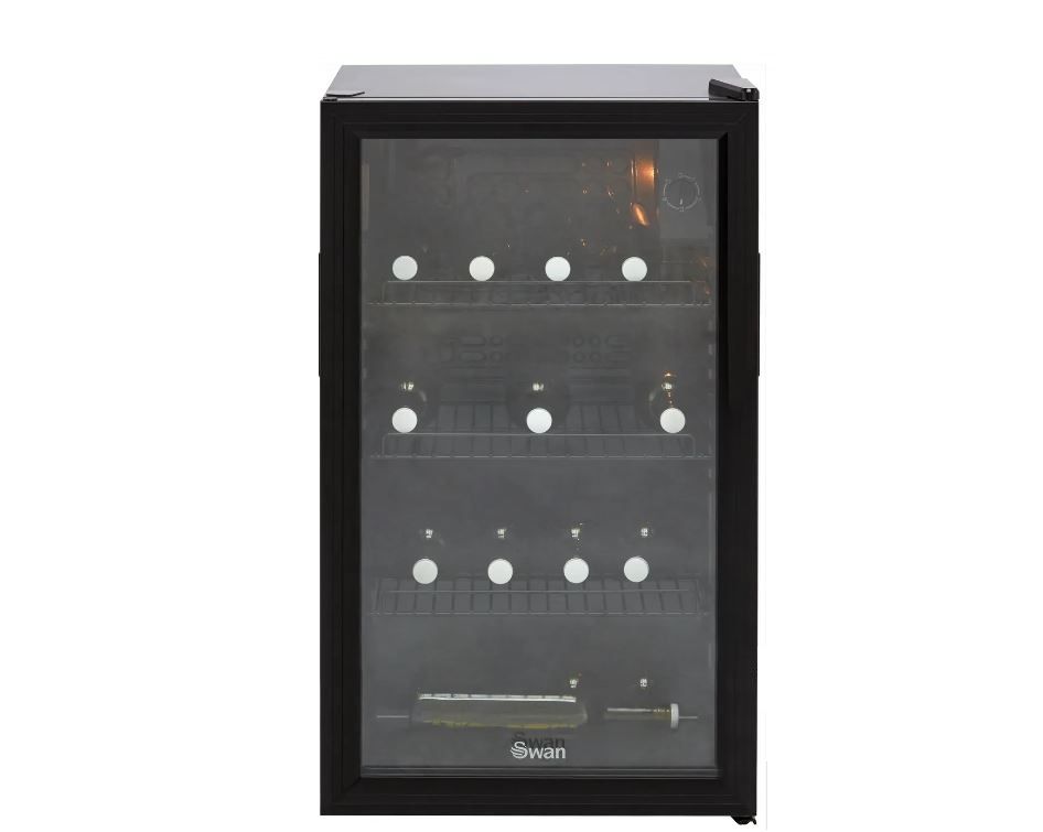 80L Glass Fronted Under Counter Beverages Fridge