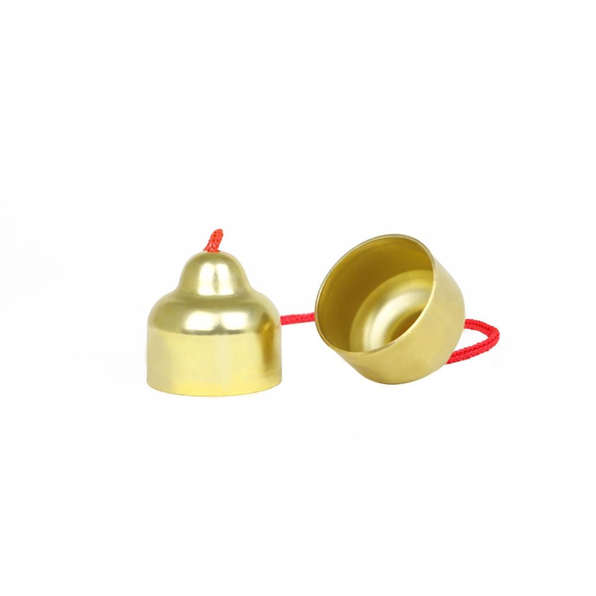 Copper Hand Bells Musical Bells Orff Percussion Instrument Toy Bell Classroom Musical Instrument for Kids Toddlers Timbre Similar to Triangle Instrument