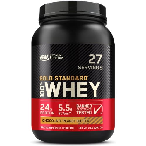 Optimum Nutrition Gold Standard 100% Whey Protein Powder - Chocolate Peanut Butter - 2lbs