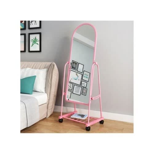 Standing Dressing Mirror - Pink