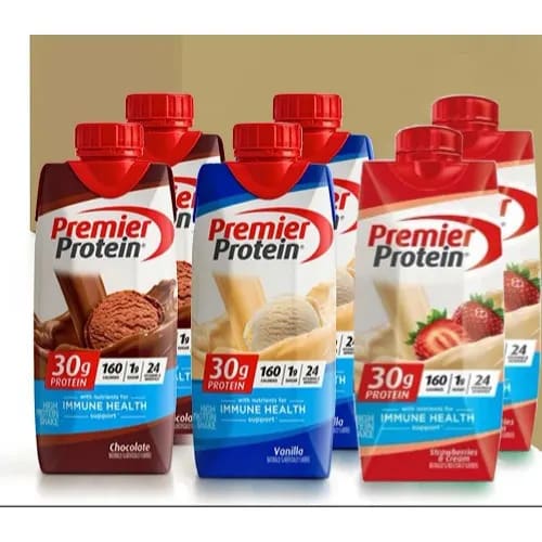 Premier Protein - 3 Flavors In 1 Pack - 30g Protein - 6 Bottles