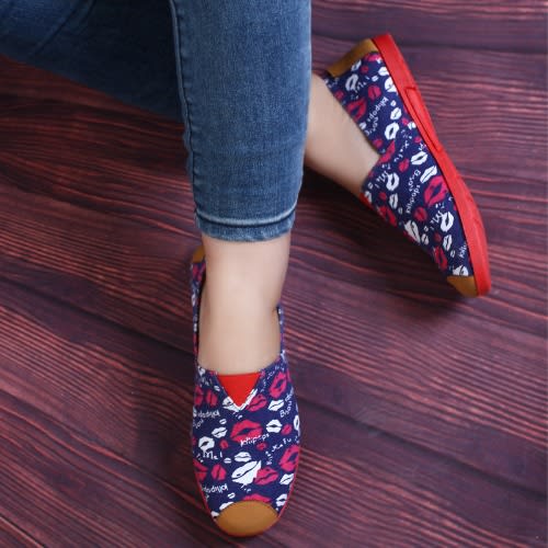 Ladies Slip-on Sneakers - Multicolour