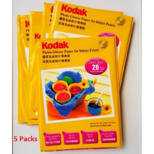 Kodak A4 Photo Glossy Paper - 5 Pieces
