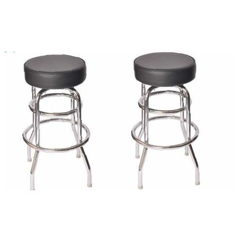 Padded Strong Swivel Bar Stool(Set Of 2) -Black