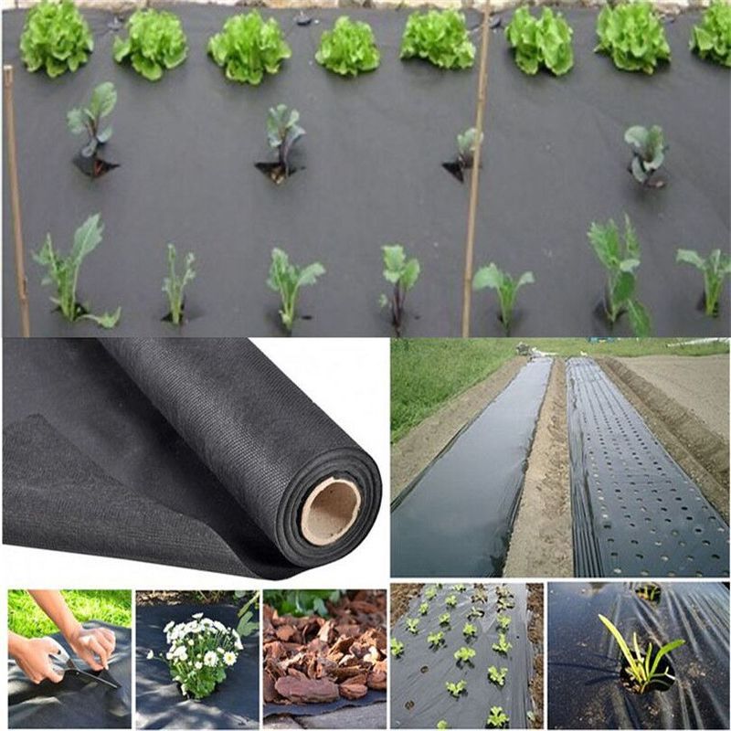 10m/20m Non-woven Black Non-woven Fabric Breathable Geotextile Anti-aging Gardening