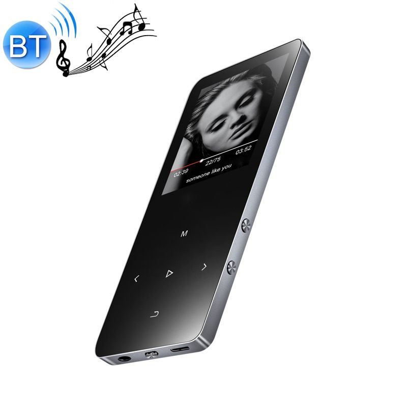 X2 1.8 Inch Touch Screen Bluetooth MP3 MP4 Music Player-Silver