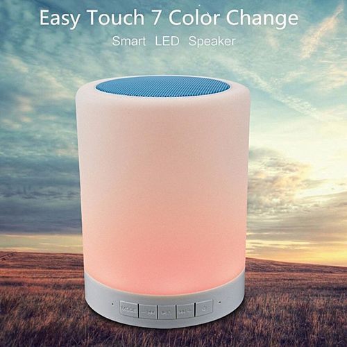 Portable WaterproofNight Light With Bluetooth Speaker, SHAVA Portable Wireless Bluetooth Speaker Touch Control Color LED Bedside Table Lamp, Speakerphone / TF Card / AUX-IN SupportedTongxu Life HT-S