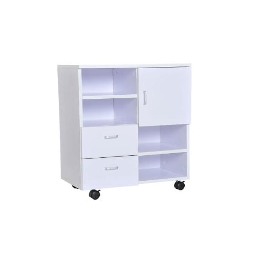 Moveable Storage Cabinet Pantry With Door And Drawers