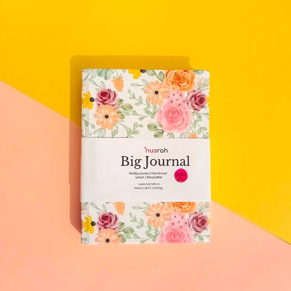 Fancy Notepads Hardcover Jumia Notebooks Journals Diary Light  Floral Theme (200 Pages)