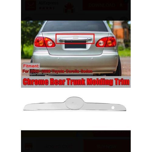 2003-2005 Toyota Corolla Silver Booth/trunk Chrome