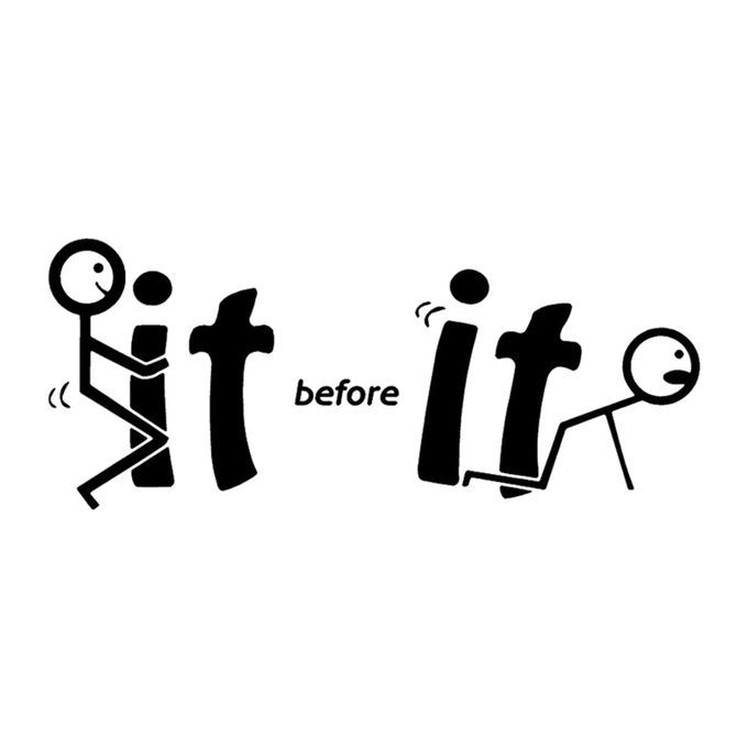 -It Before It Fu-cks You Vinyl Decal Window For Ipad Car Black