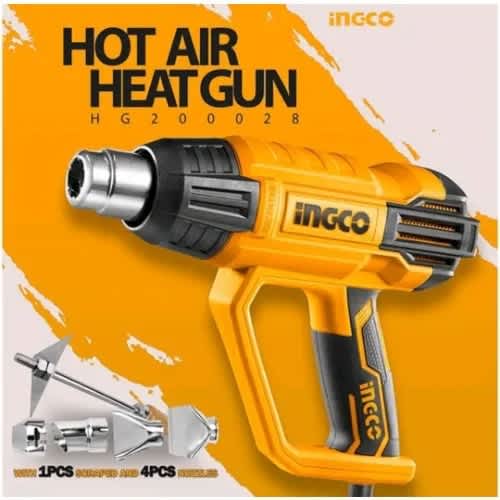 Heat Gun With Scraper & 4 Nozzles 2000w - Industrial