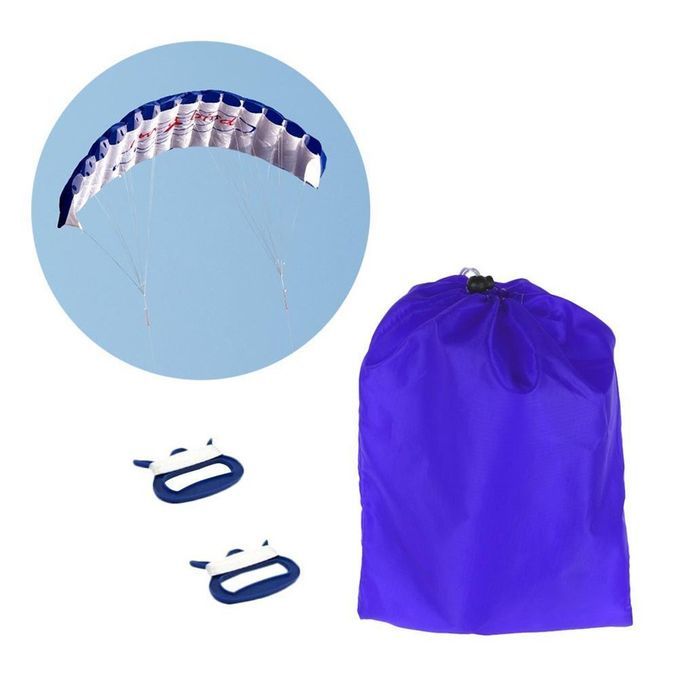 1.4m Dual Line Kitesurfing Stunt Para Hute Soft Parafoil Outdoor Surfing Kite-Blue