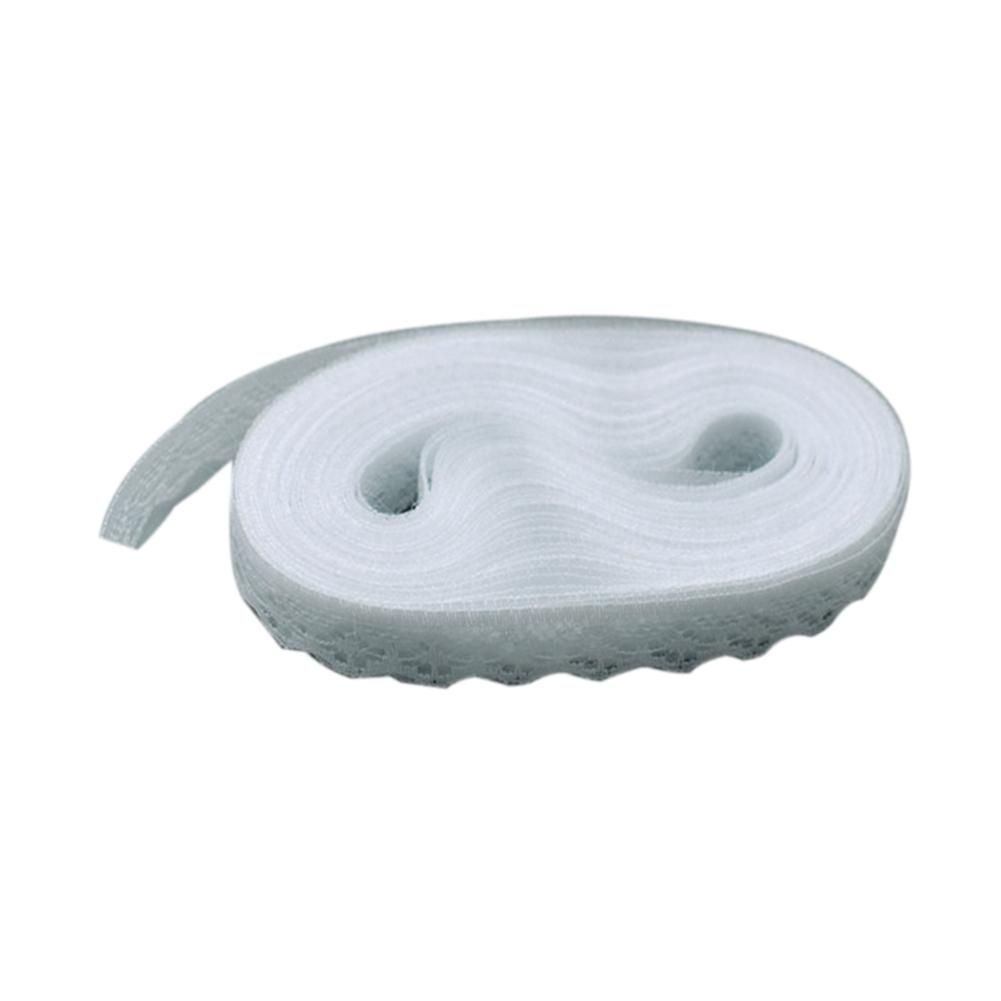 10 Yards Lace Ribbon 15mm Wide Trim DIY Fabric Wedding Decorative Sewing Rope-White