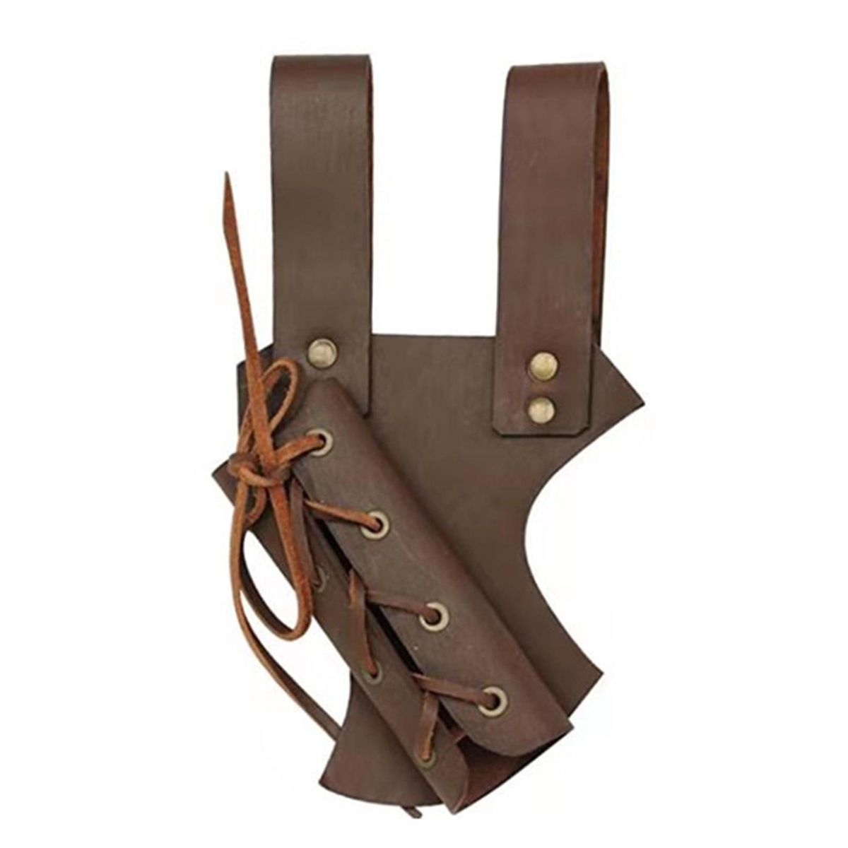 PU Leather Belt  Sheath Cutlass Waist Scabbard Costume For Brown