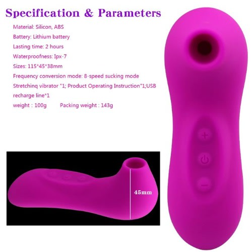 Nipple Sucker - Clitoris Sucker - Vibrator Sex Toy For Women - Pink